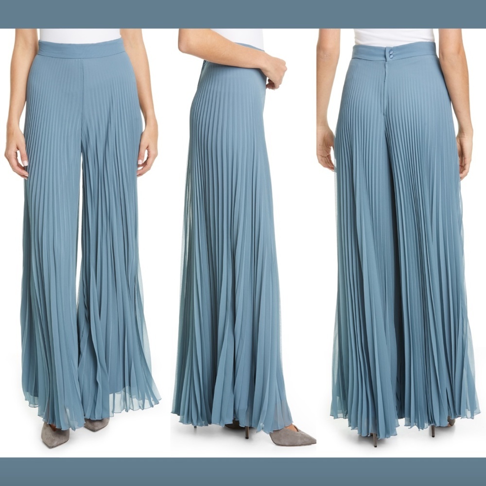 NWT MaxMara Pagode Pleated Palazzo Georgette‎ Pants